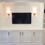 55" Sony OLED in Elegant White Cabinet