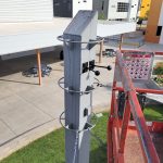 Ball Mounts in Place for High School Quad PA
