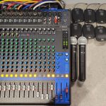 Yamaha 20 CH. Mixer with 12 Channels Shure Wireless